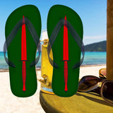 Printed Flip Flops - Commando Dagger