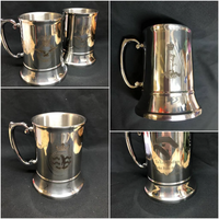 Engraved Stainless Steel Tankard 500ml - choose your design / free engraving