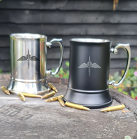 Engraved Stainless Steel Tankard 500ml - choose your design / free engraving