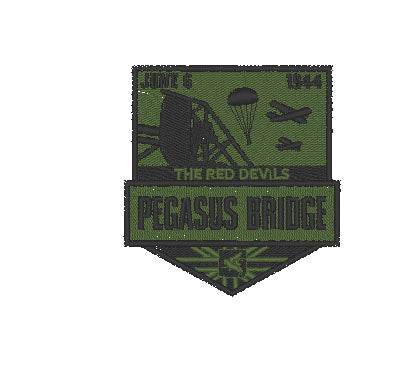 Pegasus Bridge Memorial - Embroidered Design - Choose your Garment