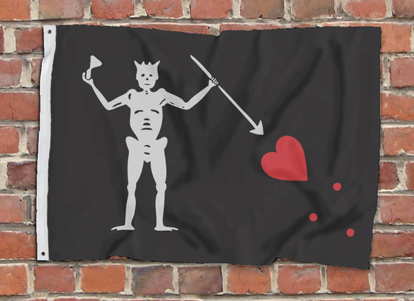 Blackbeard printed Flag