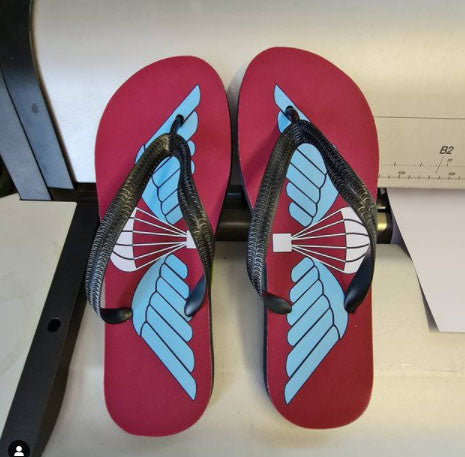 Printed Flip Flops - Airborne Wings