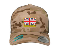 Bestickte Flexfit Yupong-Kappe Großbritannien Union Jack Cap Centre