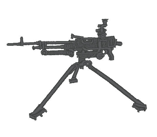 Maschinengewehre (GPMG) SF-Rolle - Bestickt - Wähle dein Kleidungsstück