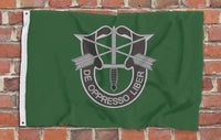 US Army Green Berets / De Oppresso Liber - Fully Printed Flag