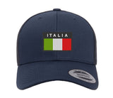 ITALIA italian embroidered FLAG CAP Hat Italian Italy Flexfit yupoong snapback stretch back tactical airsoft