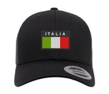 ITALIA italian embroidered FLAG CAP Hat Italian Italy Flexfit yupoong snapback stretch back tactical airsoft