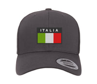 ITALIA italian embroidered FLAG CAP Hat Italian Italy Flexfit yupoong snapback stretch back tactical airsoft