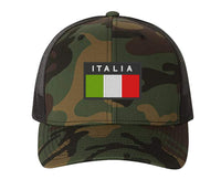 ITALIA italian embroidered FLAG CAP Hat Italian Italy Flexfit yupoong snapback stretch back tactical airsoft