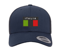 Subdued ITALIA FLAG CAP Hat Italian Italy Flexfit yupoong