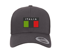 Subdued ITALIA FLAG CAP Hat Italian Italy Flexfit yupoong