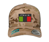 Subdued ITALIA FLAG CAP Hat Italian Italy Flexfit yupoong