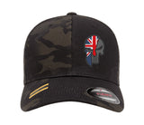 PUNISHER SKULL Union Jack cap Hat Flexfit yupoong