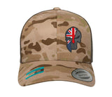 PUNISHER SKULL Union Jack cap Hat Flexfit yupoong