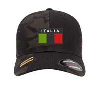 Subdued ITALIA FLAG CAP Hat Italian Italy Flexfit yupoong