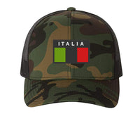 Subdued ITALIA FLAG CAP Hat Italian Italy Flexfit yupoong