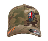 PUNISHER SKULL Union Jack cap Hat Flexfit yupoong