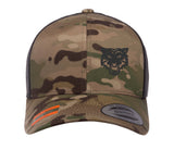 Tigers PWRR Princess of Wales's Royal Regiment Cap Hat Flexfit yupoong Camouflage snapback stretch USA Trucker Black emb