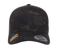 Tigers PWRR Princess of Wales's Royal Regiment Cap Hat Flexfit yupoong Camouflage snapback stretch USA Trucker Black emb