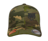 Tigers PWRR Princess of Wales's Royal Regiment Cap Hat Flexfit yupoong Camouflage snapback stretch USA Trucker Black emb