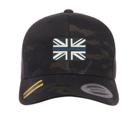 Thin Blue Line Police Service Union Jack Cap Hat Flexfit yupoong Camouflage snapback stretch USA Trucker emergancy service