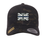 Thin Blue Line Police Service Union Jack Cap Hat Flexfit yupoong Camouflage snapback stretch USA Trucker emergancy service