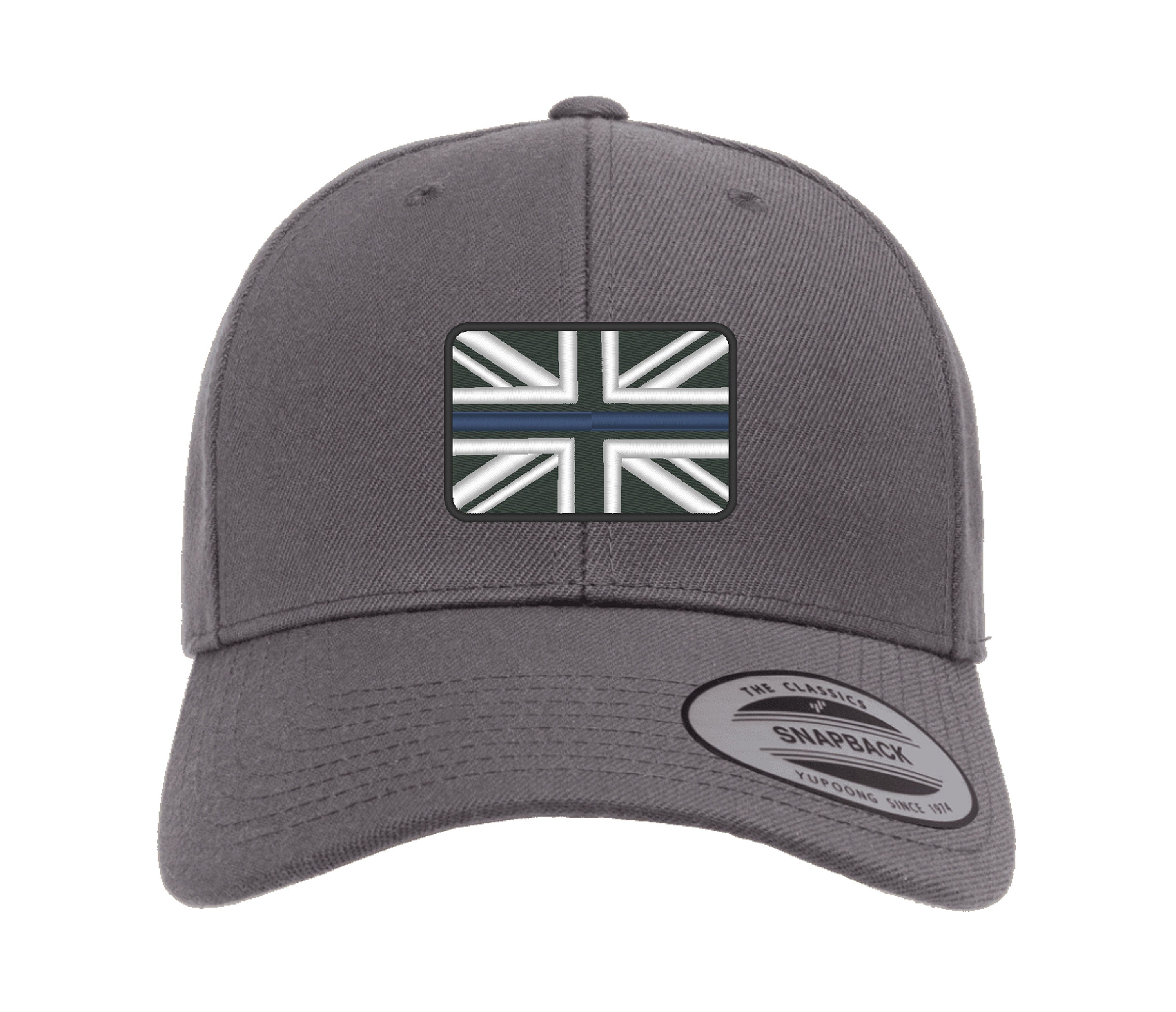 Thin Blue Line Police Service Union Jack Cap Hat Flexfit yupoong Camouflage snapback stretch USA Trucker emergancy service