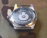 Military Watch MWC G10 LM Stainless Steel Military Watch (with date window) on a Grey NATO Strap - 50m Depth