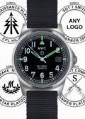 Military Watch MWC G10 LM Stainless Steel Military Watch (with date window) on a Grey NATO Strap - 50m Depth