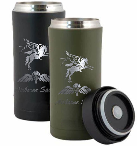 Personalised Gift Engraved 'Ammo Pouch' small Mug / Flask Reusable logo & Text