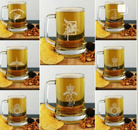 Custom beer pint glass tankard 660ml logo glass tumbler engraved sandblast - any design - message us