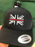 Thin Blue Line Police Service Union Jack Cap Hat Flexfit yupoong Camouflage snapback stretch USA Trucker emergancy service