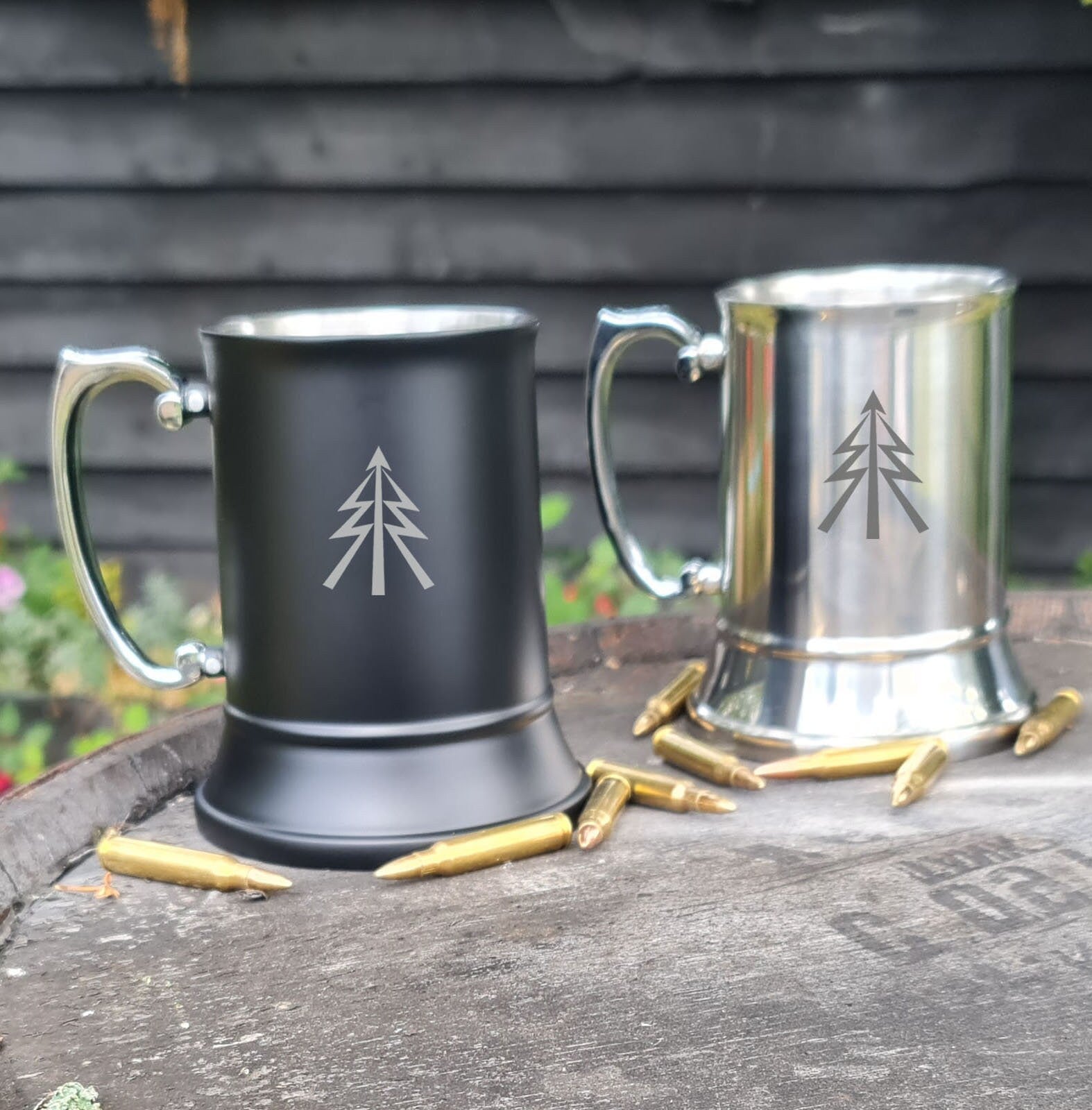 Engraved Stainless Steel Tankard | RAF | Navy | Army | Military | Personalised Gift For Him | Unique Drinking Gift | Beer Mug