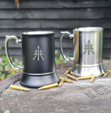 Engraved Stainless Steel Tankard | RAF | Navy | Army | Military | Personalised Gift For Him | Unique Drinking Gift | Beer Mug