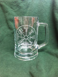 Custom beer pint glass tankard 660ml logo glass tumbler engraved sandblast - any design - message us