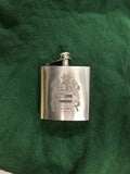 Personalised Gift Engraved / Personalised Hipflask 6oz polished steel logo & Text