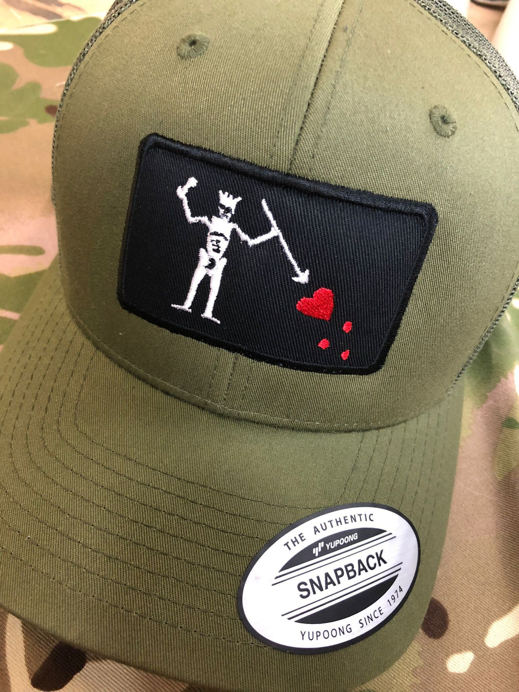 Blackbeard Flag Baseball SNAPBACK CAP HAT Official Licensed multicam yupoong