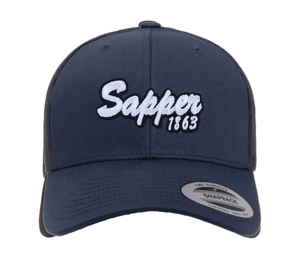 Royal Engineer Sapper est Retro style Design cap Hat Flexfit yupoong (trucker/ flex back) you choose