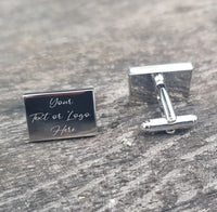 Personalised Engraved Cufflinks Anniversary Birthday Engagement Wedding Gift for Father Best Man Groom cufflink Regimental Cap Badge