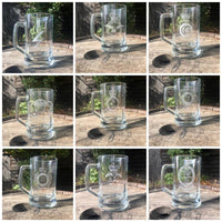 Custom beer pint glass tankard 660ml logo glass tumbler engraved sandblast - any design - message us