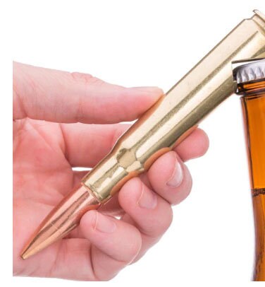 50 Cal (large bullet) Personalised Bottle Opener - Gifts for Men, Engraved Bottle Opener Retirement Gift, for Him, Gift Idea / logo & text