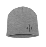 42 Commando Royal Marines Cdo- Customised Embroidered Flexfit Yupoong hyper allergenic acrylic Knit Beanie hat - cold weather
