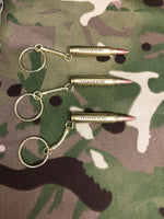 Own the bullet with your name on - own the myth a great gift / keepsake keyring ammo 9mm .44 Magnum 7.62 5.56 nato round