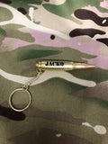 Own the bullet with your name on - own the myth a great gift / keepsake keyring ammo 9mm .44 Magnum 7.62 5.56 nato round