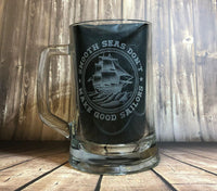 Custom beer pint glass tankard 660ml logo glass tumbler engraved sandblast - any design - message us