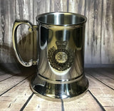 Engraved Stainless Steel Tankard | RAF | Navy | Army | Military | Personalised Gift For Him | Unique Drinking Gift | Beer Mug