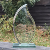 Personalised Engraved Jade Glass Presentation / Award / Trophy / Gift / Recognition / Gift boxed - 10mm thick quality jade glass