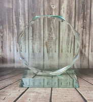 Personalised Engraved Jade Glass Presentation / Award / Trophy / Gift / Recognition / Gift boxed - 10mm thick quality jade glass