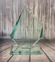 Personalised Engraved Jade Glass Presentation / Award / Trophy / Gift / Recognition / Gift boxed - we can engrave any design