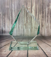 Personalised Engraved Jade Glass Presentation / Award / Trophy / Gift / Recognition / Gift boxed - we can engrave any design